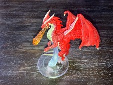 Young Red Dragon D D Miniature Fangs Talons mini Dungeons Dragons Pathfinder