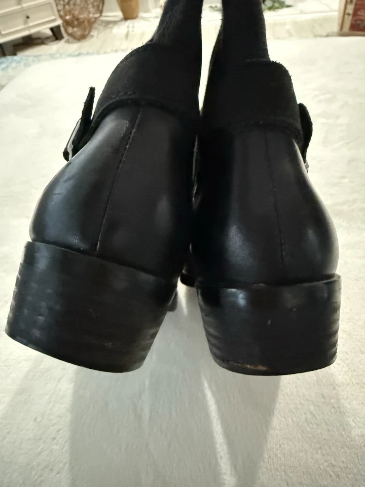 Botas de montar Harley Davidson para mujer 85039 negras talla 8 de cuero/lona para mujer Foto 3 de 4