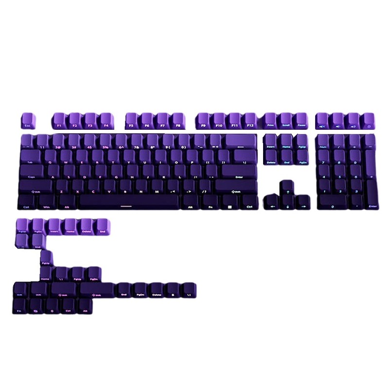 Gradient   Shot PBT Keycap Backlit Keycap 130 Key Full Keycaps Set for6210