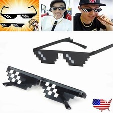 Women Men NEW Deal With IT Thug Life 8 Bit Pixel Deal With IT Sunglasses Glasses