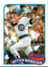 1989 Topps #36 Mitch Webster