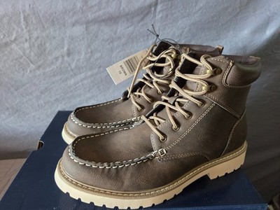 IZOD Miles Casual Lace Up Work Mens Chukka Style Boot Brown Size 10 NEW w Box