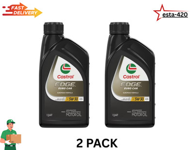 Castrol EDGE 5W-30 Advanced Full Synthetic Motor Oil, 1 Quart, Pack of 2