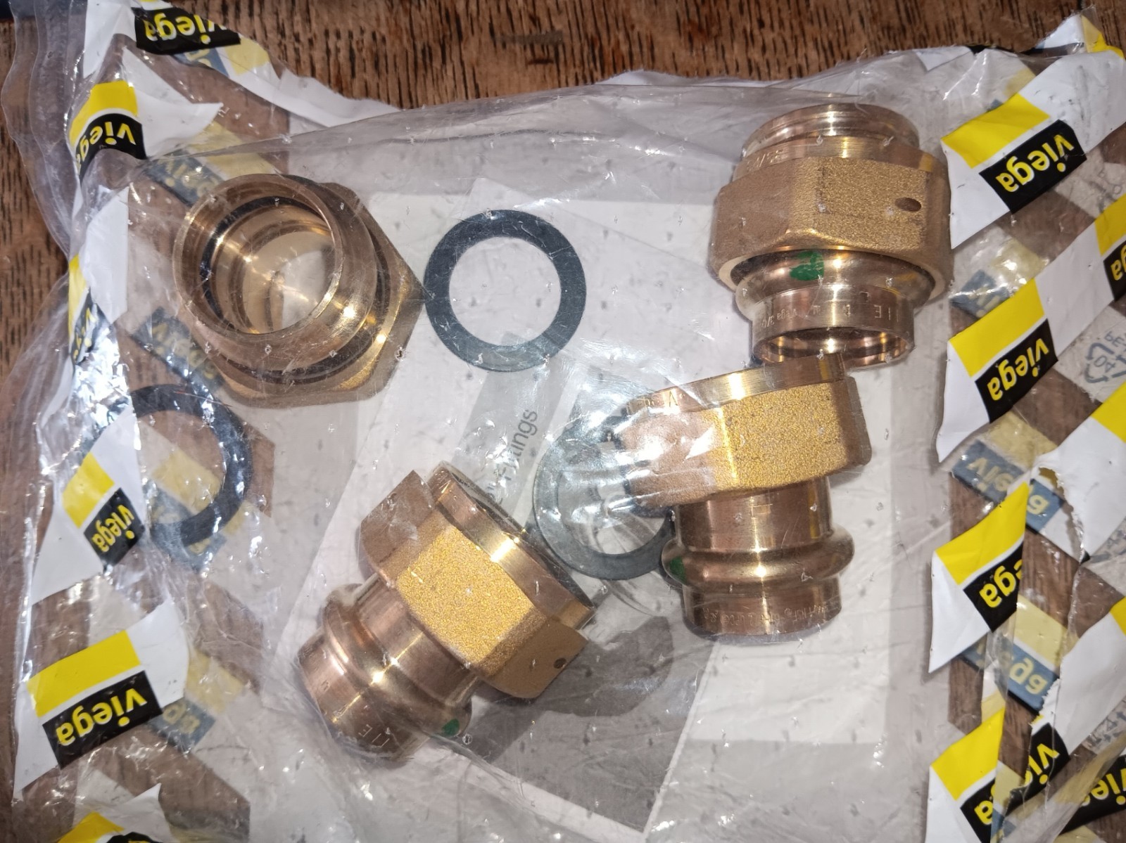 Viega ProPress 3/4" Press x 1" F BSP Zero-Lead Bronze Union Tailpiece -Pack of 4