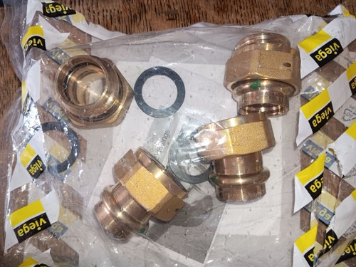 Viega ProPress 3/4" Press x 1" F BSP Zero-Lead Bronze Union Tailpiece -Pack of 4