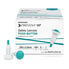 McKesson Prevent HP Safety Lancet 25 Gauge 2.0 mm Depth 1 Box(s) 100 /Box