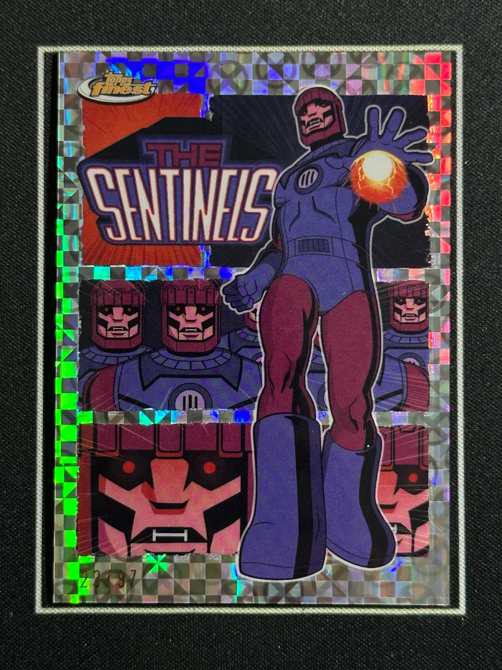 2025 Topps Finest X-Men '97 The Sentinels Remember It X-fractor 23/97 -JOE
