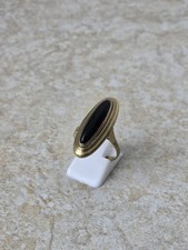Goldring 333 mit Onyx – Vintage Statement-Ring – 4,12 g