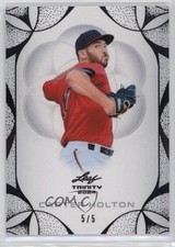 2024 Leaf Trinity Black 5/5 Carter Holton #45 13u1