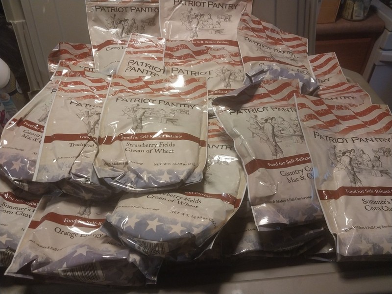 Bulk Patriot Pantry Emergency Food Lot 40 Bags Long Term Storage 2040