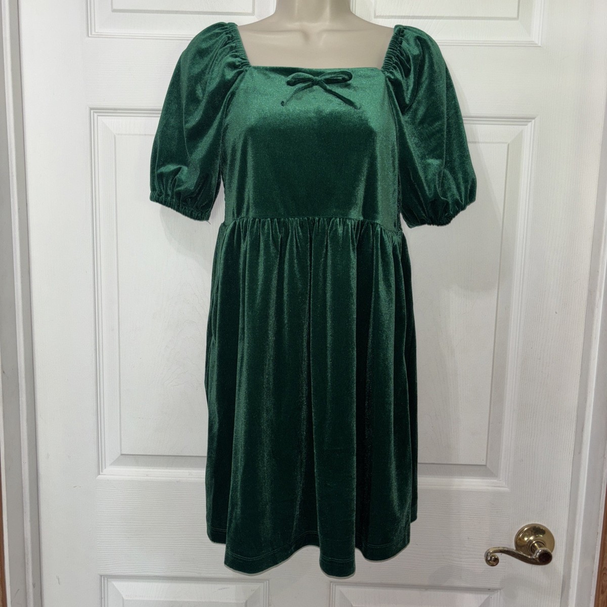 NWT Copper Key Girls XL 16 Holiday Dress Green Velvet SS Smocked Wedding  Pockets | eBay