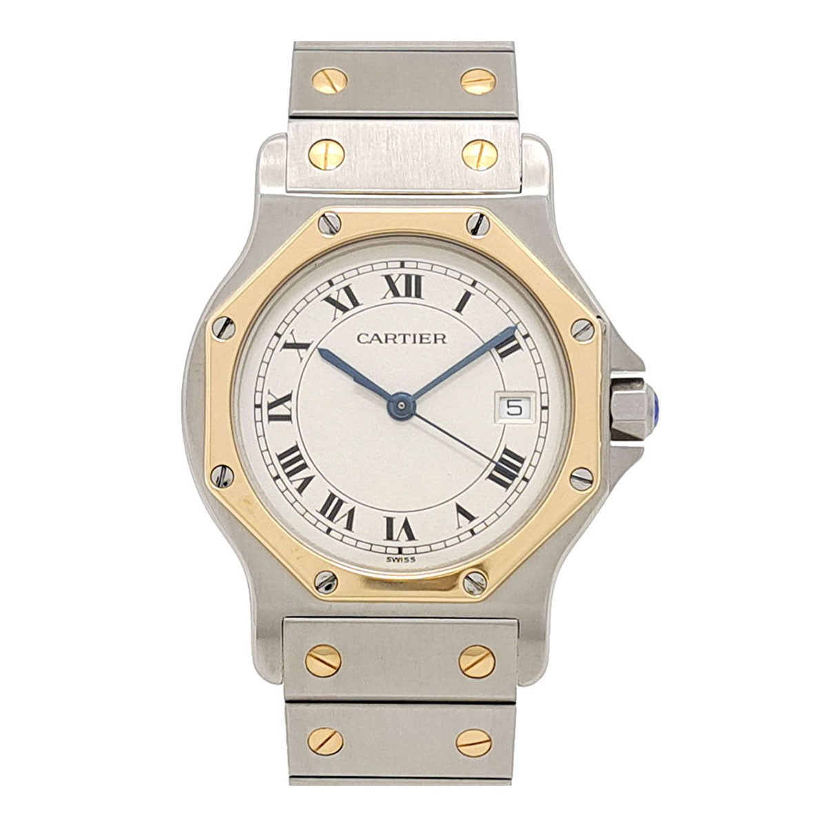 CARTIER W2001583 Santos Ronde Stainless steelYellow