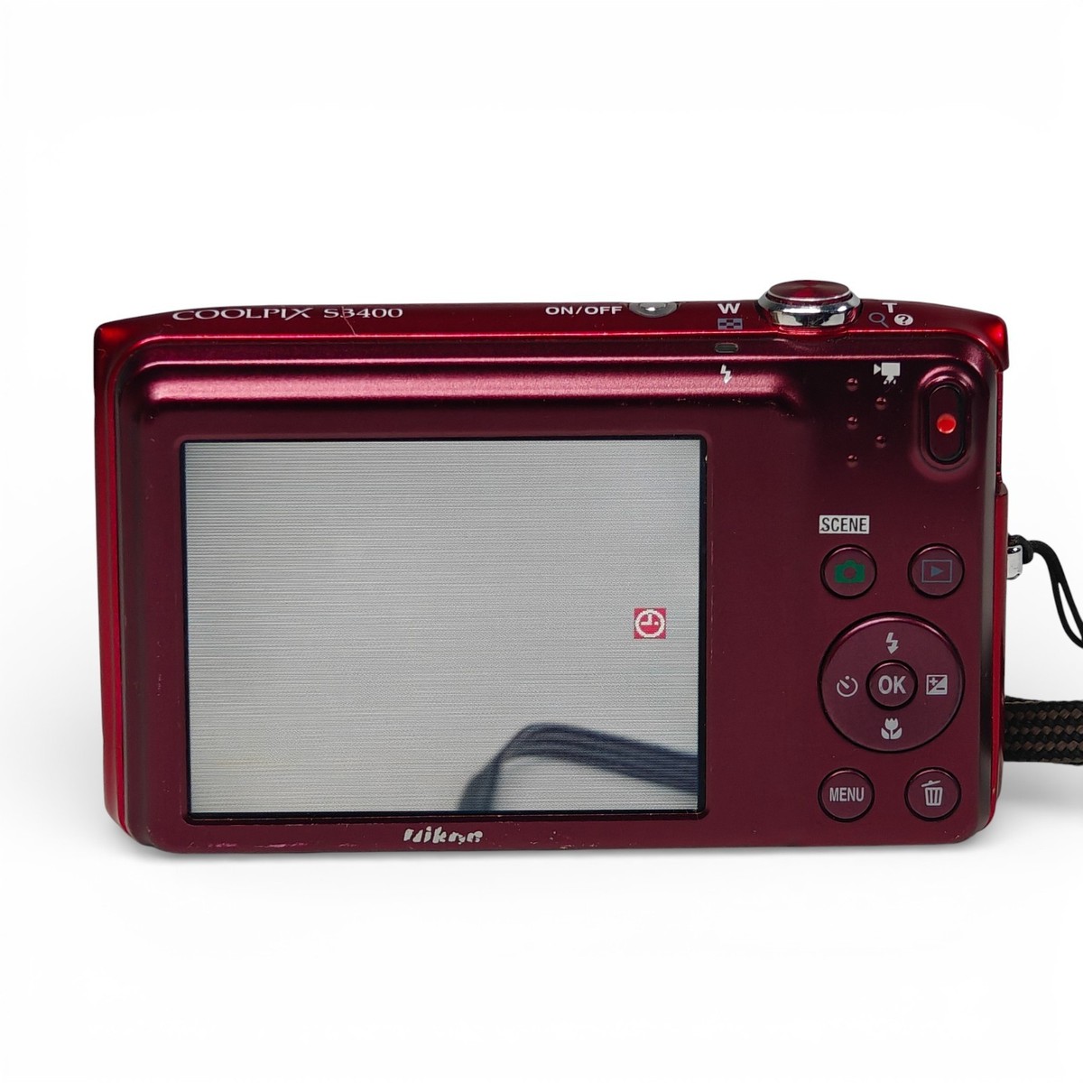 Nikon COOLPIX S3400 Digital Camera Red 20MP 7x Zoom 720p Boxed