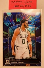 2024-25 Panini Donruss Optic Jayson Tatum My House Holo Blue & Purple Prizm #7