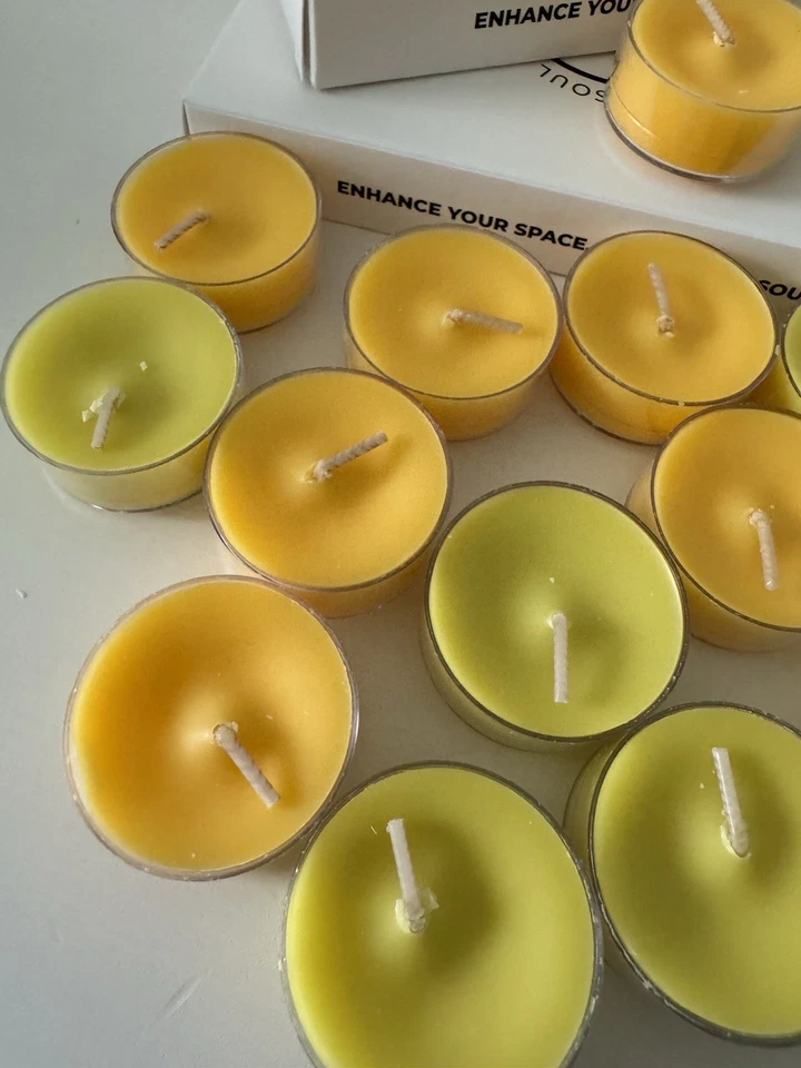 PartyLite-24 Teelichter—Sun Orchidee Ananas und Wild Lemongrass Citronella-Neu - Bild 2 von 4