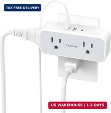 Surge Protector Outlet Extender, TESSAN Multi Plug Splitter with 4 Electrical Ou