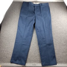 Dickies 874 Work Pants Size 44x32 Mens Straight Leg Navy Blue