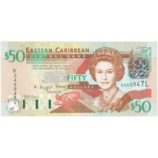 [#247893] East Caribbean States, 50 Dollars, Undated (2003), KM:45m, UNC