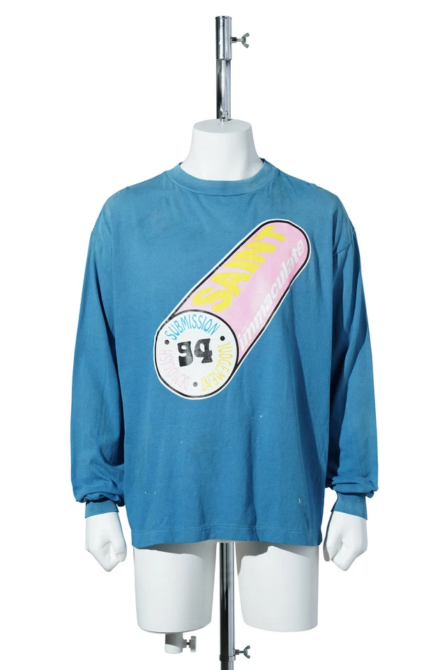 Camiseta SAINT Mxxxxxx LS Azul Inmaculada Camiseta Foto 4 de 4