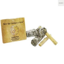 New Age Smudges and Herbs Smudge Kit - 2 California White Sage Smudge Stick f...