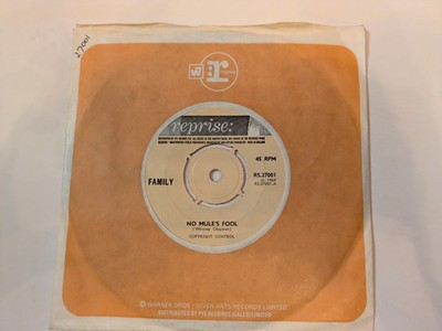 Family - No Mule's Fool / Good Friend Of Mine 7'' Vinyl Single [EX] 1969 Reprise