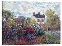 Leinwandbild Der Garten Des KüNstlers In Argenteuil - Claude Monet