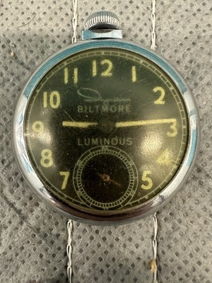 Vintage Ingraham Biltmore Luminous Pocket Watch Jan 65 For Parts