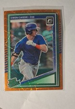 2025 Panini Donruss - Optic Rated Prospects Owen Caissie #186 Orange Velocity...