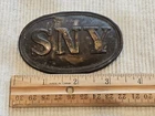 OUTSTANDING Original Union Civil War SNY New York Ammo Belt Box Plate L@@K!!