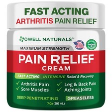 Arthritis Pain Relief Cream 7 oz, Maximum Strength Deep Penetrating Relieving