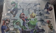 Nintendo "Super Mario Bros" Large Vinyl Removeable Wall Decals 27  X 20  