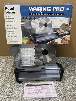 Waring PRO Professional (FS150) Electric Counter Top Food Slicer In Original Box