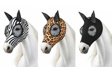 Fliegenschutzmaske Mesh-Ohren Reißverschluss große Augenpartie Gr. Shetty Pony