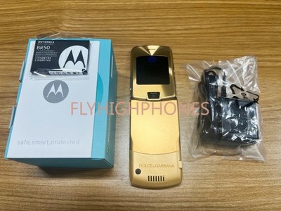 Unlocked Motorola RAZR V3i Dolce Gabbana Gold GSM Flip Bluetooth Mobile Phone