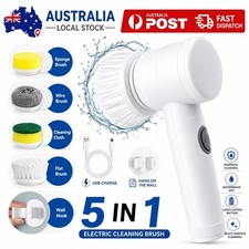 5 in 1 Electric Cleaning Brush Spin Scrubber ...
