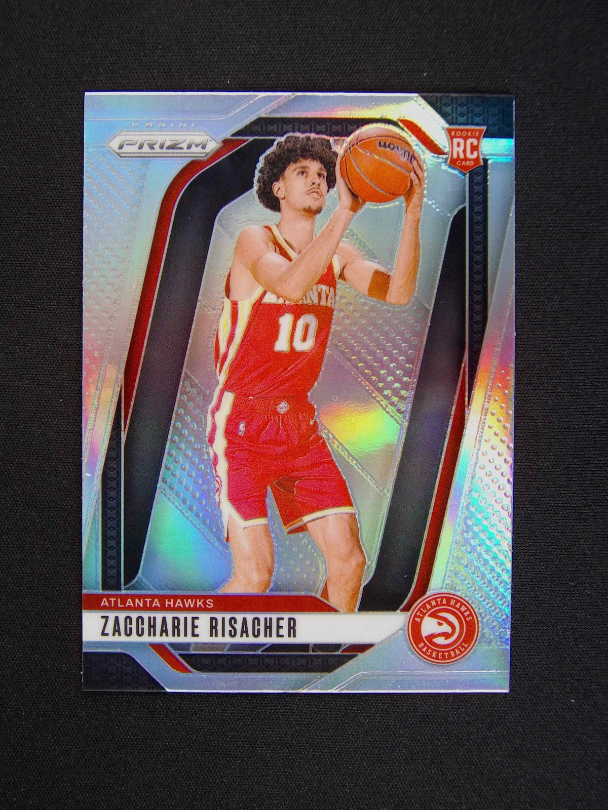 2024-25 Panini Prizm Zaccharie Risacher #265 RC Rookie Silver Pirzm