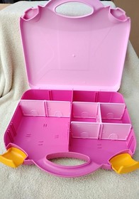 LEGO Juniors Pink Suitcase build & rebuild with manual. Mostly complete