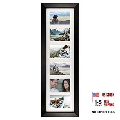  4x6 6Opening Collage Matted Picture Frame, Displays Displays Six 4x6 Pictures