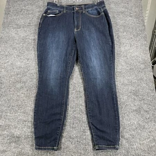 Judy Blue Jeans Womens 14W Plus Dark Wash Skinny Fit Stretch Denim JB82409DK-PL