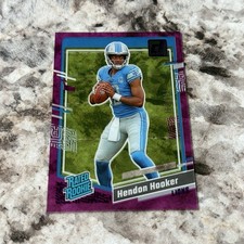2023 PANINI DONRUSS CLEARLY HENDON HOOKER PURPLE RATED ROOKIE #61 /199