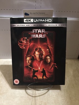 Star Wars Episode III Revenge of the Sith 4K + Slip Cover UHD Blu-ray (UK)[2005]