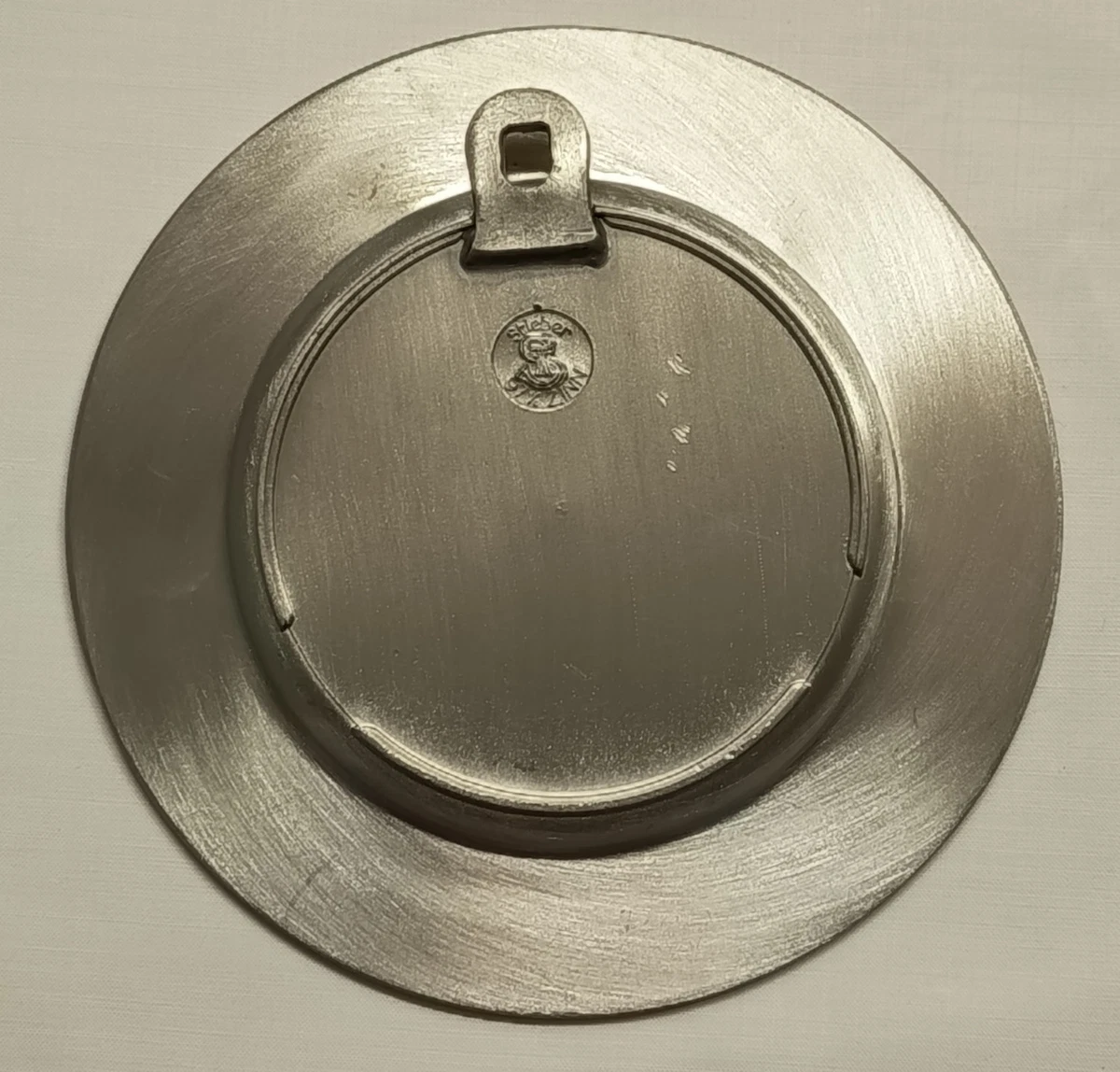 Zinn-Wandteller Durchmesser 12cm