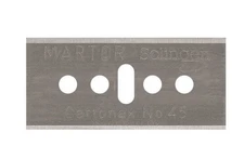 Martor Usa No.45 Steel 2-Edge Industrial Blade 100Pk