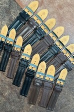 HS-6 18,20,22,24mm Mixed size and Colour Leather Watch Strap 15pcs
