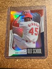 2021 Panini Prizm Baseball Red White & Blue Prizm Old School # OS-3 Bob Gibson