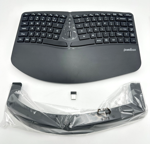 Perixx PERIDUO-606A, 3-in-1 Wireless Compact Ergonomic Keyboard with Vertical... - Picture 3 of 3