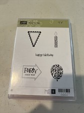 Stampin Up Party This Way Rubber Stamp Set Lightly Used 1 Of 5