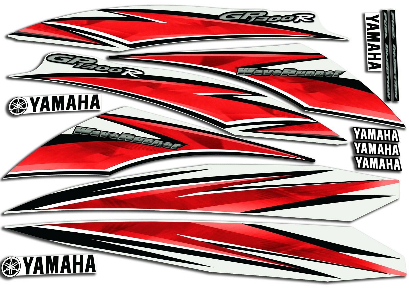 YAMAHA GP1300R DECAL KIT 2001-2008 CUSTOM RED OR BLUE OR SMOKE