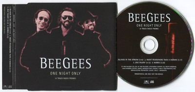 BEE GEES ~ ONE NIGHT ONLY (ALBUM SAMPLER) ~ 1998 UK 4-TRACK RADIO PROMO