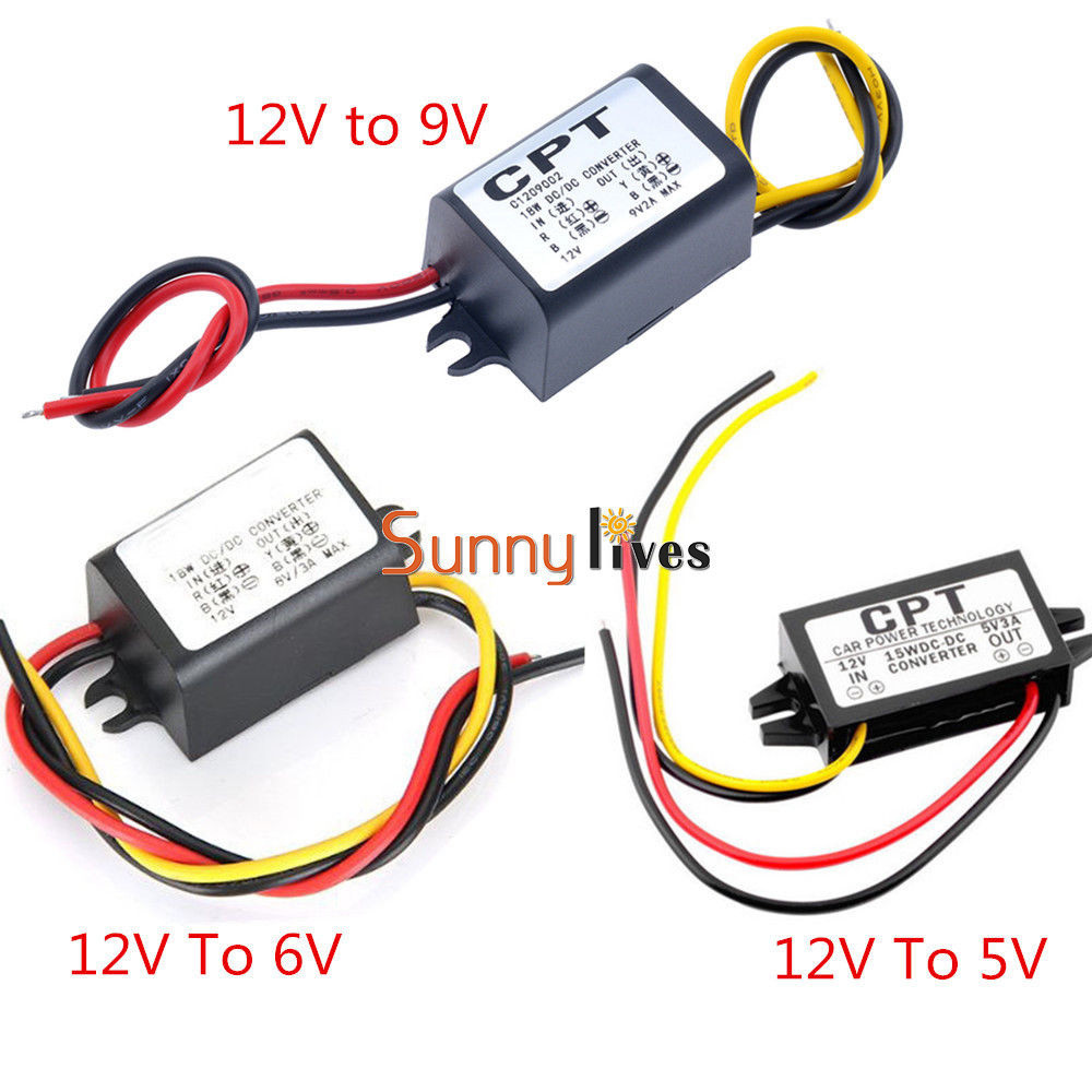 12V to 5V/6V/9V Converter DC-DC 2A 15W Step Down 2A 15W Power